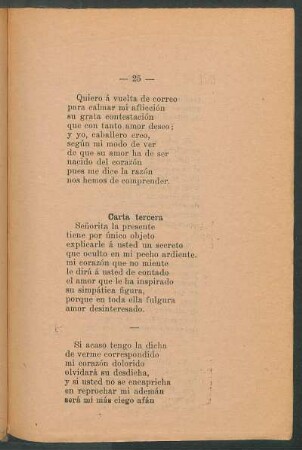 Carta tercera