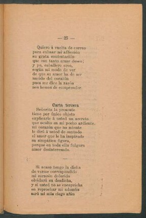 Carta tercera