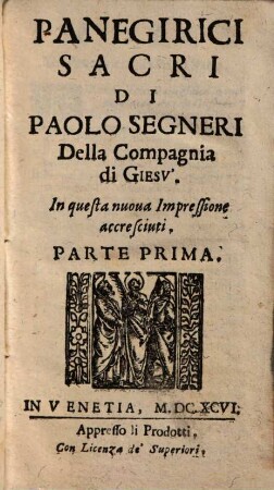 Panegirici Sacri, 1