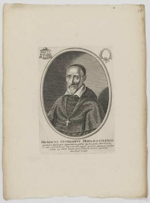 Bildnis des Henricvs Spondanvs
