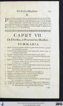 Caput VII. De Effectibus, & Proprietatibus Majestatis.