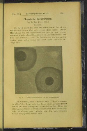 Chemische Fernwirkung