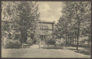 Ansichtskarte Garten, Kaserne des 3. Garde-Regiments zu Fuß, Wrangelstraße
