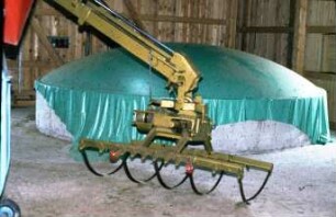 Fotografie: Ein- und Auslagerungstechnik, Hochsilo, Greiferanlage, Siloabdeckung