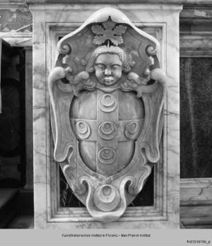 Biringucci-Altar: Altararchitektur : Wappen der Piccolomini