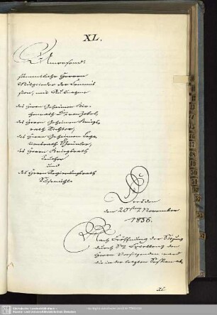 XL., 20. November 1856