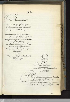 XL., 20. November 1856