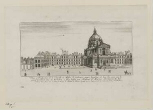 Veuë et Perspective de la Chapelle et Maison de Sorbonne..., aus: „Livre contenant le veuës et perspectives de la Chapelle et Maison Sorbonne“