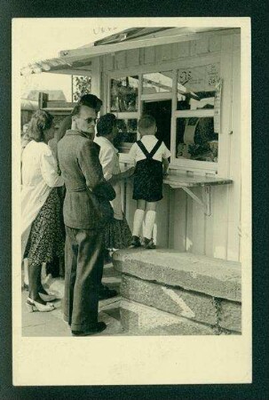 Kiosk auf der Allee, vermutlich Ecke Moltkestraße
