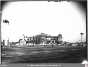 Sängerfest: Festhalle mit Festplatz von Norden