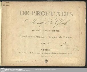 De profundis : Ouvrage posthume