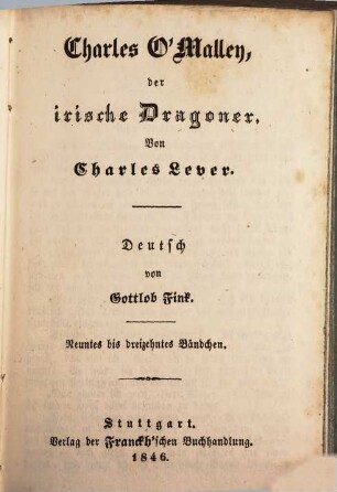 Charles O'Malley, der irische Dragoner, 9/13