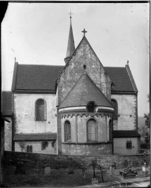 Bronnbach Kloster Klosterkirche (1157-1222) Außenansicht von Osten