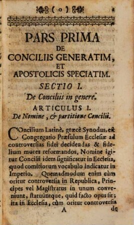 Notitia Ecclesiastica, 4. Continens Concilia Ecclesiae Generalia