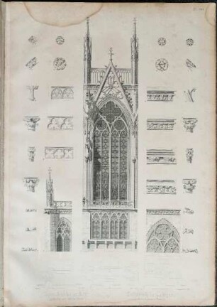 Dom-Kirche zu Köln. Chorfenster und einzelne Theile.