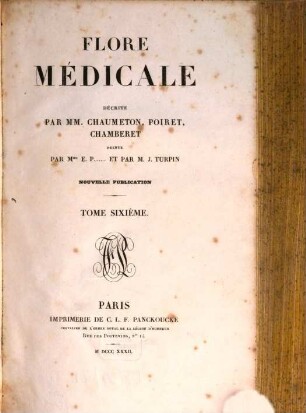 Flore médicale, 6