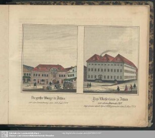 45. Die große Waage zu Zittau, durch den Brand zerstört 1757