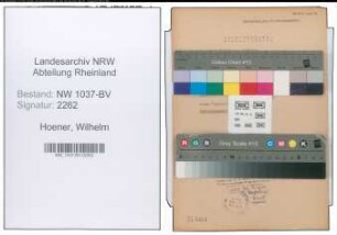Entnazifizierung Wilhelm Hoener , geb. 18.04.1909 (Bahnarbeiter)