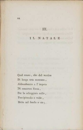 III. Il Natale