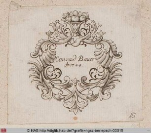 [Exlibris Goldschmied Justus Christian Bolster]