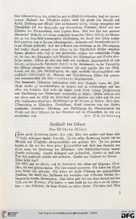 Unschuld des Lebens