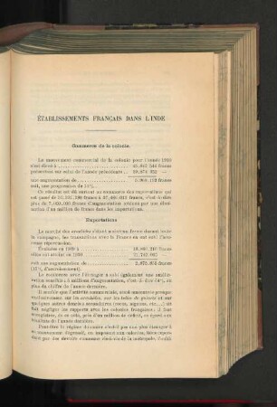Ètablissements Francais Dans L'Inde.
