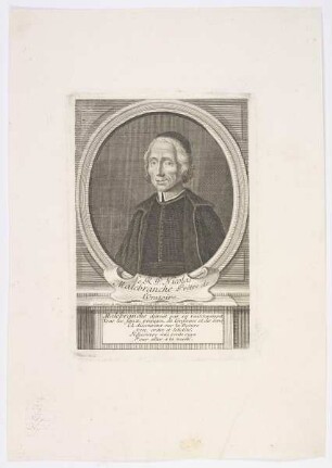 Bildnis des Nicolas Malebranche