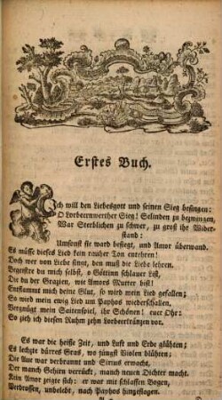 Sieg des Liebesgottes : Eine Nachahmung des Popeschen Lockenraubes