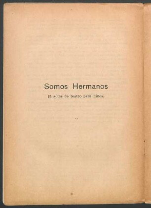 Somos hermanos