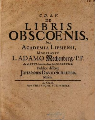 De libris obscoenis