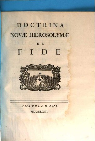 Doctrina novae Hierosolymae de fide