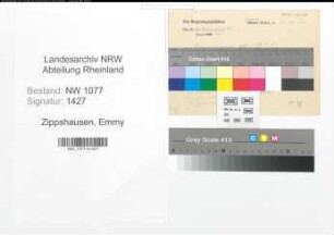 Entnazifizierung Emmy Zippshausen , geb. 29.04.1913 ()