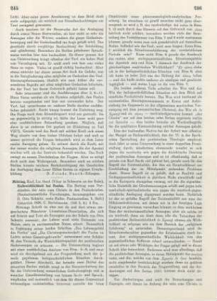 245-247 [Rezension] Mittring, Karl, Heilswirklichkeit bei Paulus