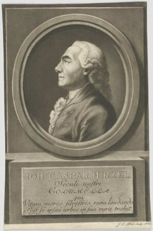 Bildnis des Ioh. Caspar Hirzel