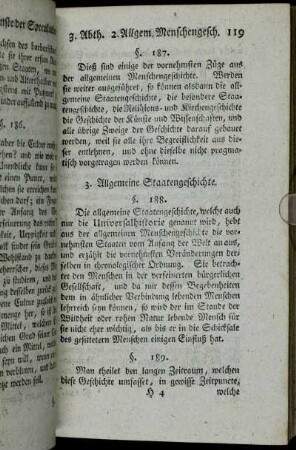 3. Allgemeine Staatengeschichte.