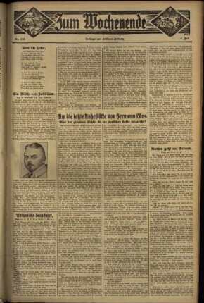 Zweite Ausgabe vom Sonntag, den 08. Juli 1934.