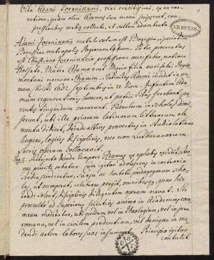 1r-6r, Abschrift der Biographie