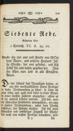 Siebente Rede.