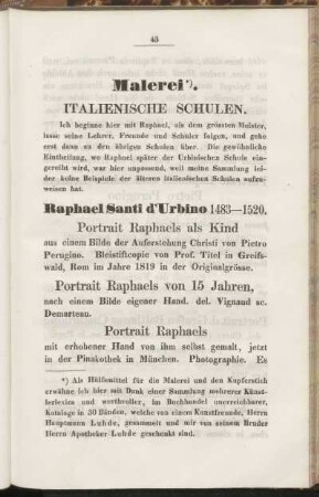 Italienische Schulen.