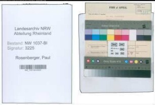 Entnazifizierung Paul Rosenberger , geb. 08.10.1918 (Arzt)