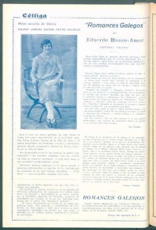 Notas sociales de Galicia : Enlace Lobeira Castro - Freire Calvelo.
