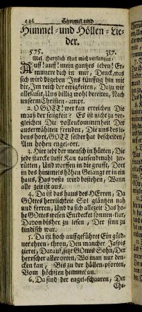 Himmel- und Höllen-Lieder.