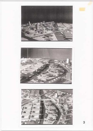 Bahnhof Potsdam-Stadt Schinkelwettbewerb 1993: Modellfotos