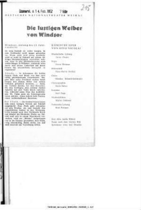 Die lustigen Weiber von Windsor
