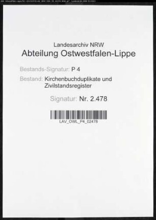 Kirchenbuchduplikat der katholischen Gemeinde Kohlhagen (GHT 1852-1874). (Gemeinde: Kohlhagen, katholische Gemeinde)