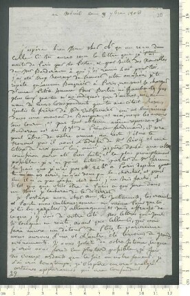 Brief von Hippolyte de Chamisso, Pauline de Chamisso und ... Mouron de Rubelles (Marquise) an Adelbert von Chamisso
