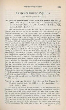 323-334 Empfehlenswerthe Schriften
