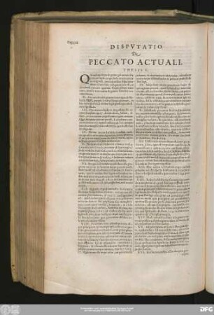 [V.] Disputatio De Peccato Actuali.