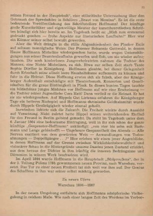 Zu neuen Ufern. Warschau 1804-1807