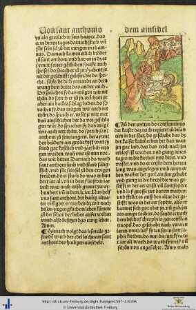 Das lesen als gefunden ward der edel leichnam sant anthoni des hailigen ainsidels